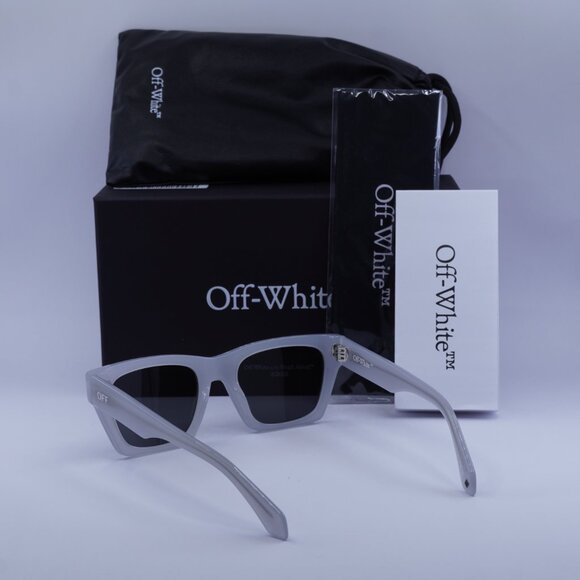 Off-White OERI13X VALDEZ 0907 Square Sunglasses – Shiny Grey/Dark Grey - Picture 5 of 10